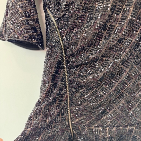 Xueyuanfeng Beaded Black A-Line Mini Dress - Picture 7 of 10